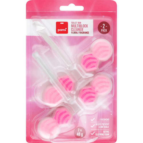 Pams Floral Fragrance Toilet Rim Multiblock Cleaner