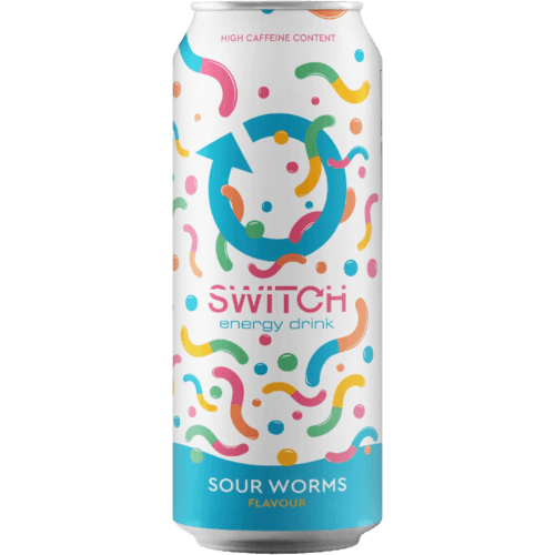 Switch Sour Worms Energy Drink 500 mL