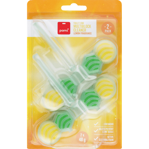 Pams Lemon Fragrance Toilet Rim Multiblock Cleaner