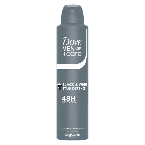 Dove Men + Care Black & White Stain Defense 48hr Antiperspirant