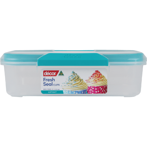 Decor Fresh Seal Clips Oblong Container