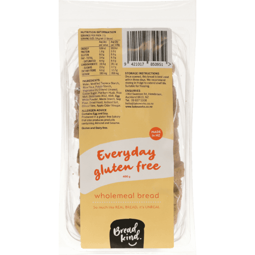 Bread Kind Everyday Gluten Free Wholemeal Bread 400 g