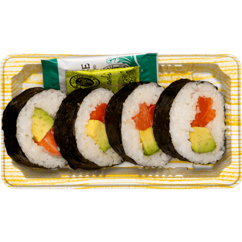 YB Sushi Salmon Avocado Large Sushi Roll Box 130 g