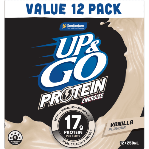 Sanitarium Up & Go Protein Energize Vanilla Liquid Breakfast