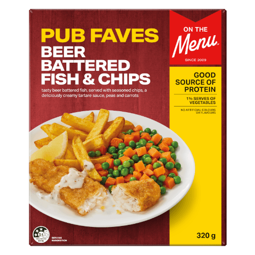 On The Menu Pub Faves Beer Battered Fish & Chips