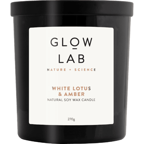 Glow Lab White Lotus & Amber Candle