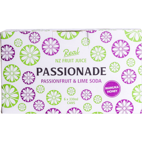 St Andrews Limes Passionade Passionfruit & Lime Soda 6 × 330 mL