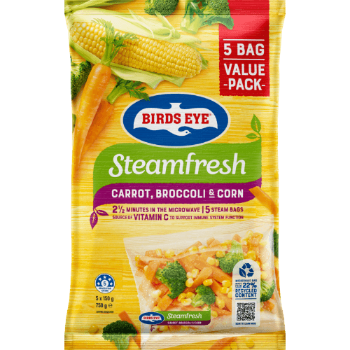 Birds Eye SteamFresh Carrot Broccoli & Corn