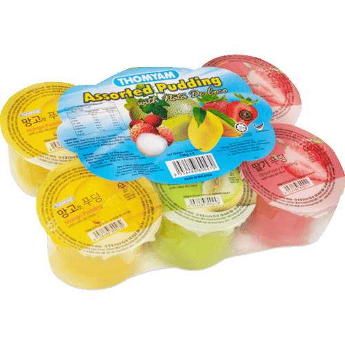 Thomyam Assorted Pudding With Nata De Coco 6 × 130 g