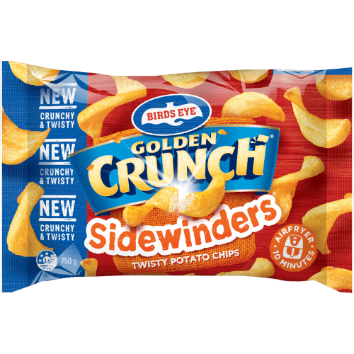 Birds Eye Golden Crunch Sidewinders Twisty Potato Chips