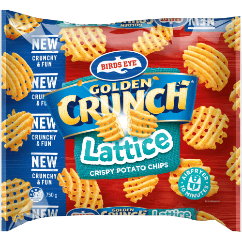 Birds Eye Golden Crunch Lattice Crispy Potato Chips