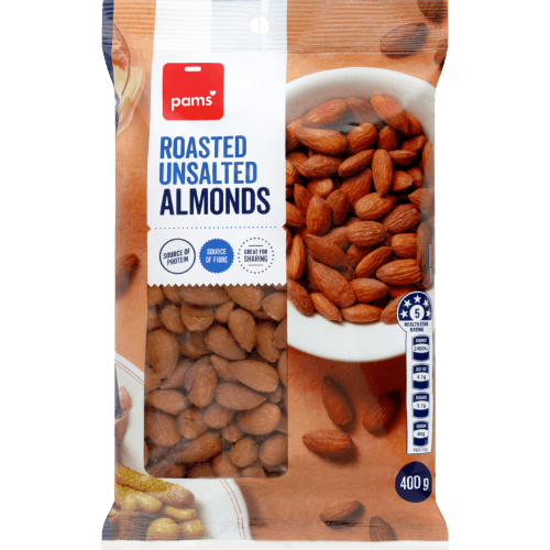 Pams Roasted Unsalted Almonds