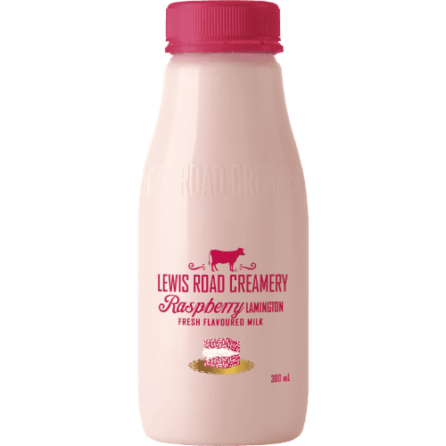 Lewis Road Creamery Raspberry Lamington Fresh Flavoured Milk 300 mL