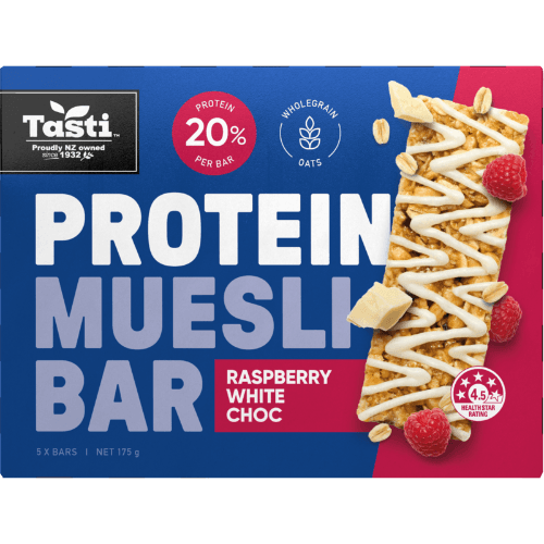 Tasti Raspberry White Choc Protein Muesli Bar