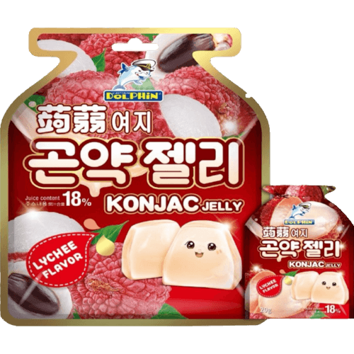 Captain Dolphin Lychee Flavour Konjac Jelly