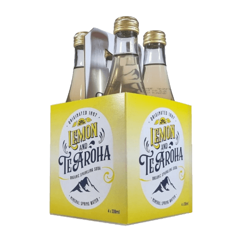 Lemon and Te Aroha Lemon & Sparkling Mineral Water Beverage 4 × 330 mL