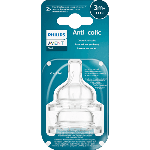 Philips Avent Anti-Colic Medium Flow Teats 3+ Months