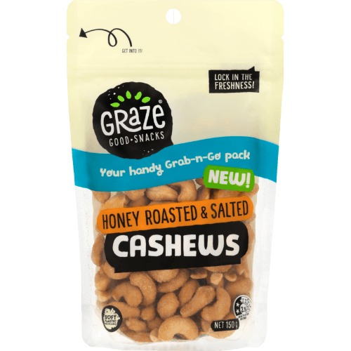 Graze Honey Roasted & Salted Cashews
