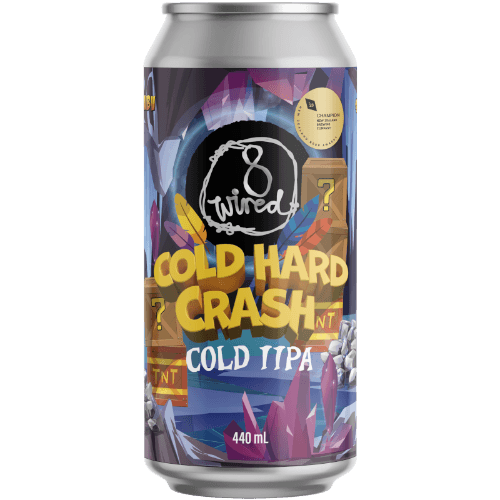 8 Wired Cold Hard Crash Cold IIPA 440 mL