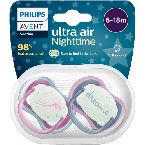 Philips Avent Avent Soother Ultra Air Night  6-18 Months