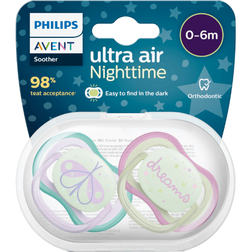 Philips Avent Avent Soother Ultra Air Night 0-6 Months