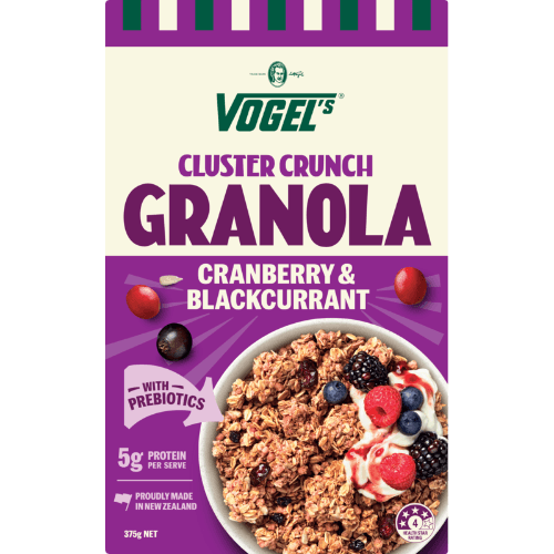 Vogel's Cluster Crunch Cranberry & Blackcurrant Granola