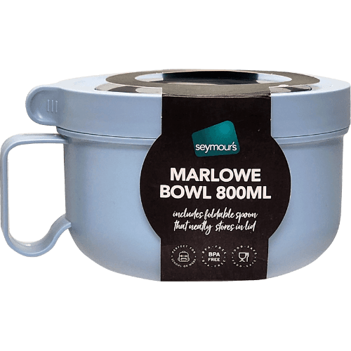 Seymours Stainless Steel Bowl With Spork 800 mL