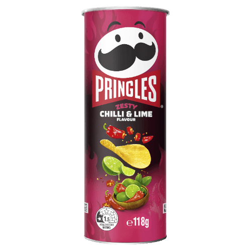 Pringles Zesty Chilli & Lime Flavour Potato Chips