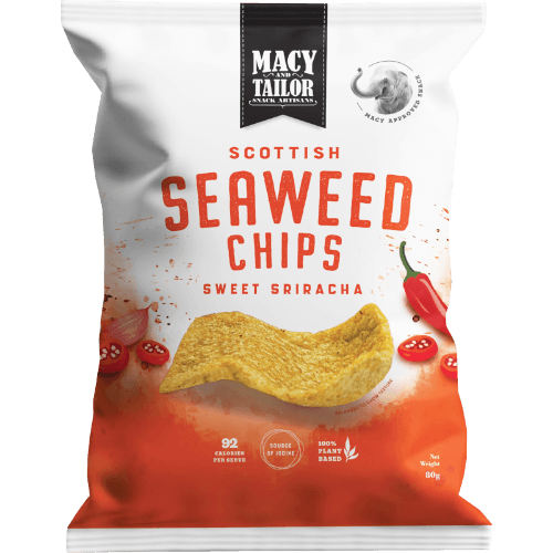 Macy and Tailor Sweet Sriracha Scottish Seaweed Chips