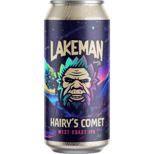 Lakeman Brewing Co Hairy's Comet West Coast IPA 440 mL