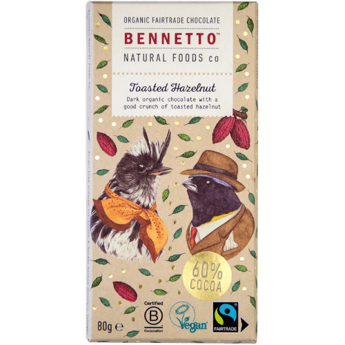 Bennetto Toasted Hazelnut Chocolate Block