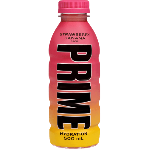 Prime Strawberry Banana Flavour Hydration Drink 500 mL
