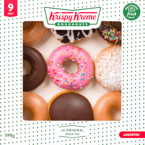 Krispy Kreme Classic Assorted Doughnuts 9 pack