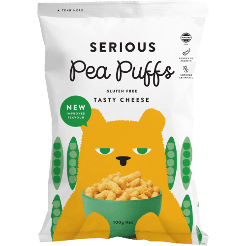 Serious Puffs Tasty Cheese Pea Puffs