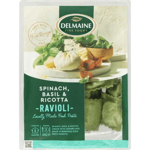 Delmaine Spinach Basil & Ricotta Ravioli