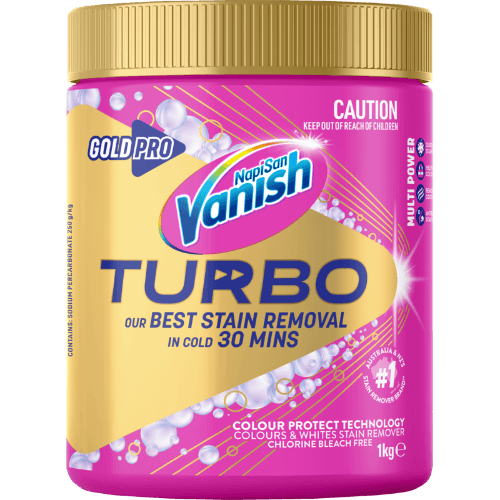 Vanish Napisan Gold Pro Turbo Pink Stain Remover Powder