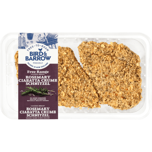 Bird & Barrow Free Range Rosemary Ciabatta Crumb Schnitzel per kg