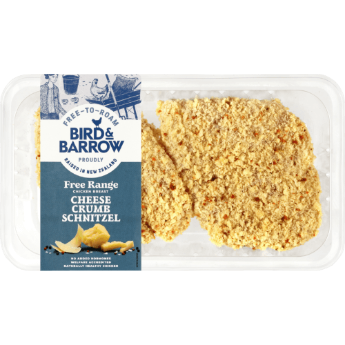 Bird & Barrow Free Range Cheese Crumb Schnitzel per kg