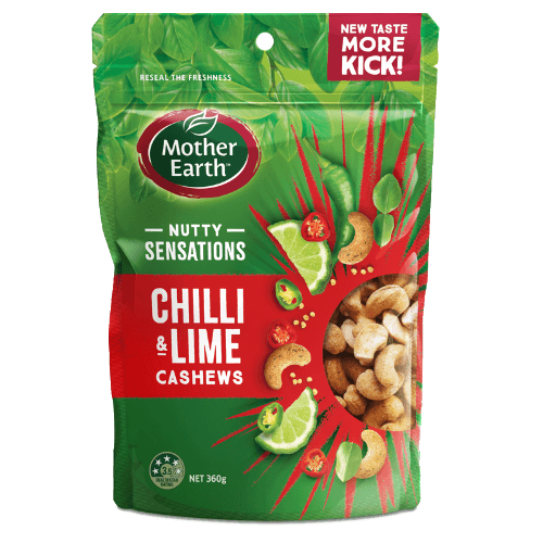 Mother Earth Nutty Sensations Chilli & Lime Cashews