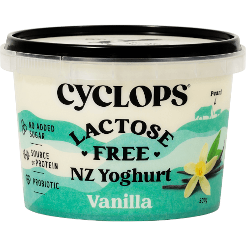 Cyclops Probiotic Thick & Creamy Vanilla Lactose Free NZ Yoghurt 500 g