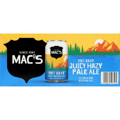 Mac's Too Easy Juicy Hazy Pale Ale Cans