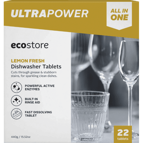 Ecostore Ultra Power Lemon Fresh All-in-One Dishwasher Tablets