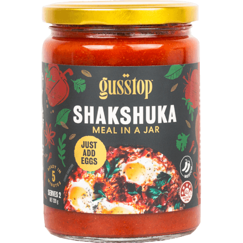 Gusstop Kitchen Shakshuka Hot (Spicy) Meal In A Jar