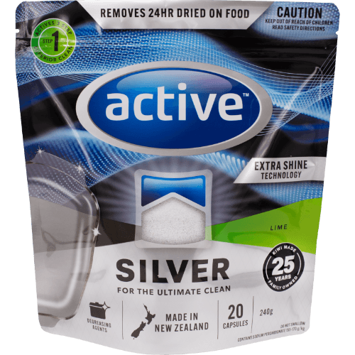 Active Silver Lime Auto Dishwash Capsules