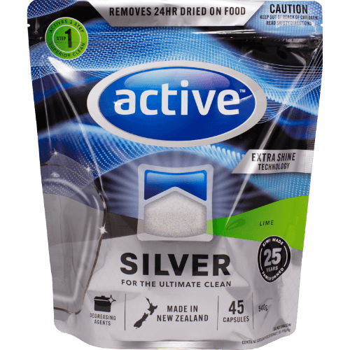 Active Silver Lime Auto Dishwash Capsules