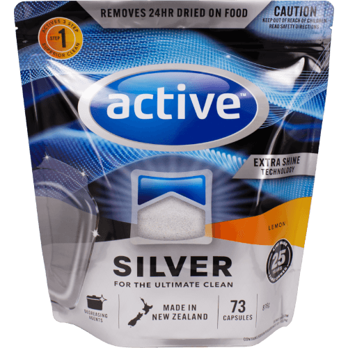 Active Silver Lemon Auto Dishwash Capsules