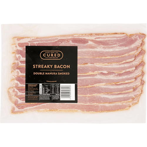 Cured Manuka Smoked Streaky Bacon 300 g