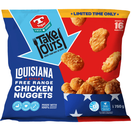 Tegel Take Outs Louisiana Style Free Range Chicken Nuggets