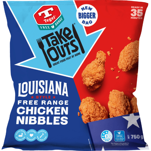 Tegel Take Outs Louisiana Style Free Range Chicken Nibbles