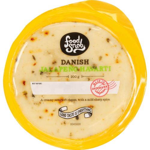 Food Snob Danish Jalapeno Havarti Cheese